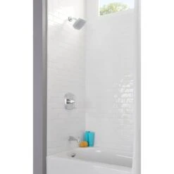 American Standard | Edgemere Tub And Shower Trim Package With 2.5 GPM Single Function Shower Head -Faucet american standard tu018 502 lifestyle view polished chrome 153