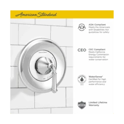 American Standard | Delancey Shower Only Trim Package With 1.8 GPM Multi Function Shower Head 37 American Standard | Delancey Shower Only Trim Package With 1.8 GPM Multi Function Shower Head -Faucet american standard tu052 507 alternate image 295