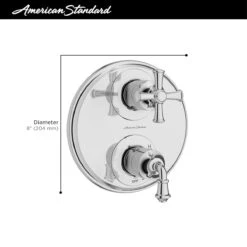 American Standard | Delancey 3 Function Pressure Balanced Valve Trim Only With Double Cross Handle, Integrated Diverter - Less Rough In -Faucet american standard tu052 740 alternate image 304
