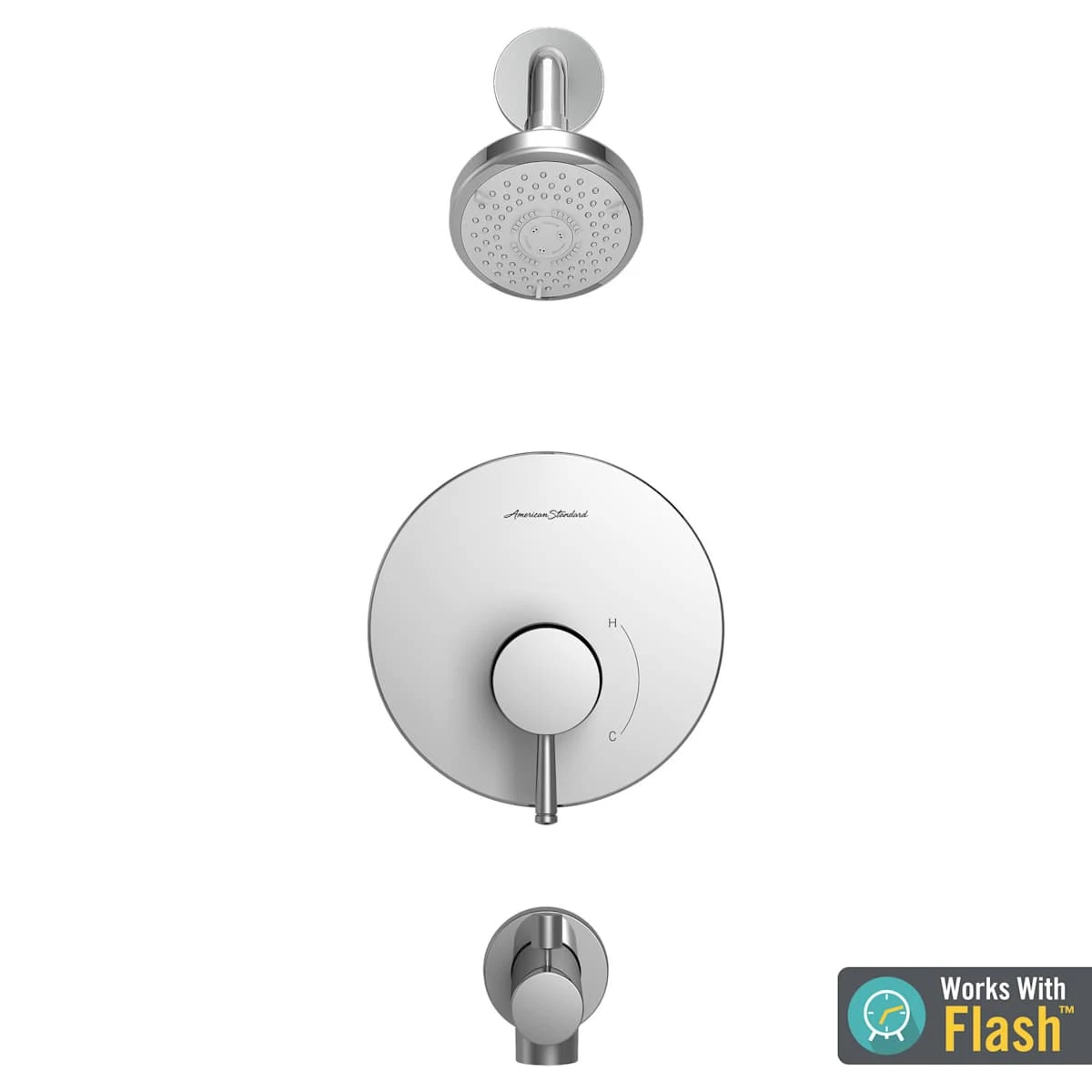 American Standard | Serin Tub And Shower Trim Package With 1.75 GPM Multi Function Shower Head 4 American Standard | Serin Tub And Shower Trim Package With 1.75 GPM Multi Function Shower Head - Image 2