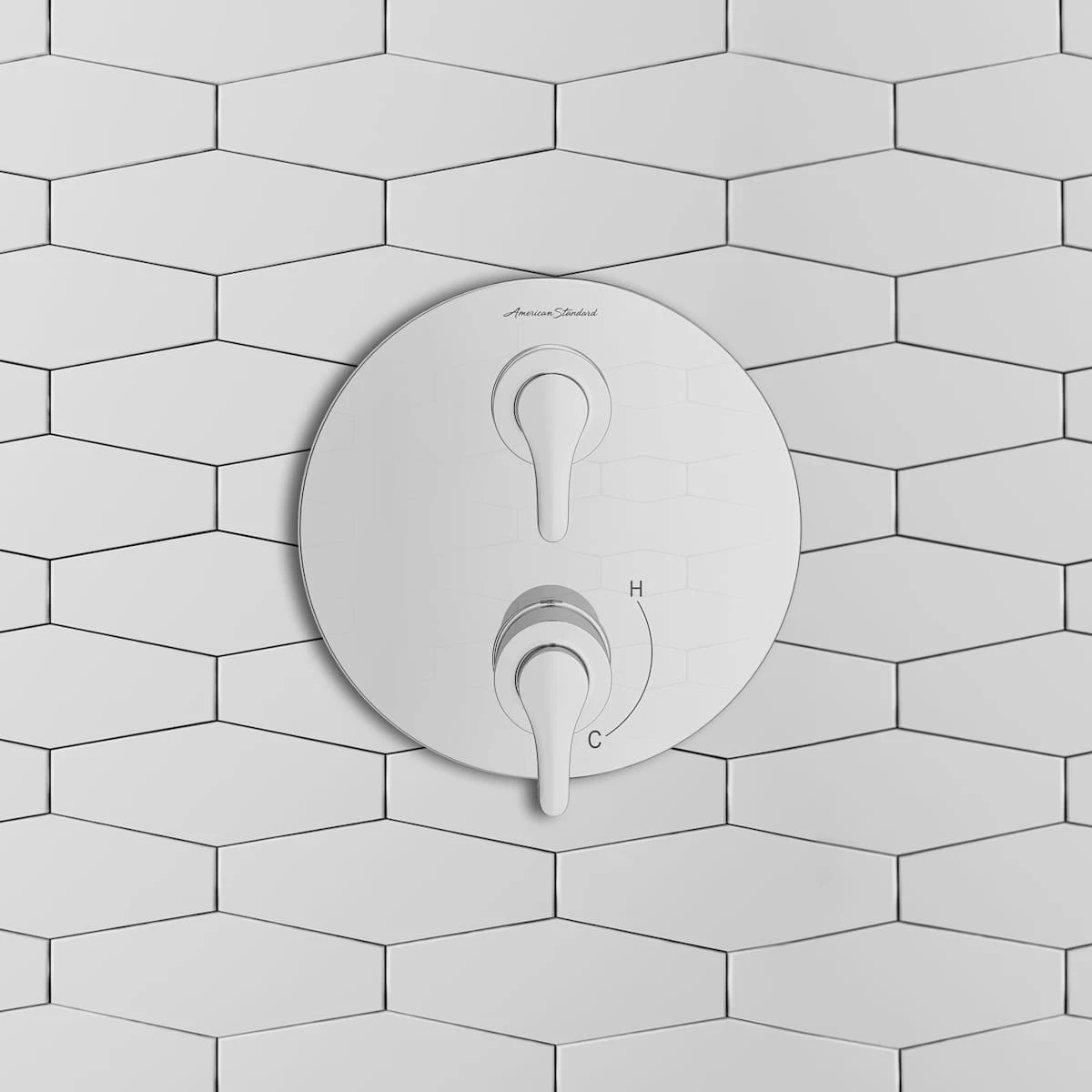 American Standard | Studio S 3 Function Pressure Balanced Valve Trim Only With Double Handle, Integrated Diverter - Less Rough In 5 American Standard | Studio S 3 Function Pressure Balanced Valve Trim Only With Double Handle, Integrated Diverter - Less Rough In - Image 3