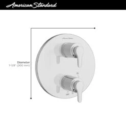 American Standard | Studio S 3 Function Pressure Balanced Valve Trim Only With Double Handle, Integrated Diverter - Less Rough In 15 American Standard | Studio S 3 Function Pressure Balanced Valve Trim Only With Double Handle, Integrated Diverter - Less Rough In -Faucet american standard tu105 740 alternate image 32