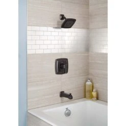 American Standard | Townsend Tub And Shower Trim Package With 1.75 GPM Single Function Shower Head -Faucet american standard tu353 508 lifestyle view legacy bronze 118