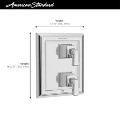 American Standard | Town Square S 3 Function Pressure Balanced Valve Trim Only With Double Handle, Integrated Diverter - Less Rough In -Faucet american standard tu455 740 alternate image 37
