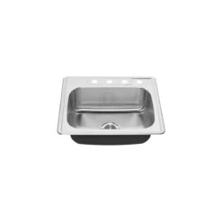 American Standard | Colony 25" Single Basin Stainless Steel Kitchen Sink For Drop In Installation