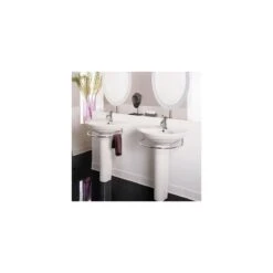 American Standard | Ravenna Pedestal Bathroom Sink With Pedestal, 24-1/2" Length And Overflow -Faucet american standard 0268 400 application sho 107