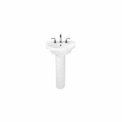 American Standard | Tropic Petite Pedestal Bathroom Sink With Pedestal, 4" Centers, 21" Length And Overflow