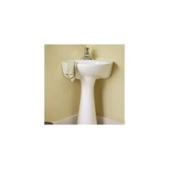 American Standard | Cornice Pedestal Bathroom Sink With Pedestal, Single Faucet Hole, 15-1/2" Length And Overflow -Faucet american standard 0611 100 application sho 236