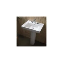 American Standard | 8" Centers, 3 Faucet Hole Pedestal Sink From The Boulevard Series -Faucet american standard 0641 800 application sho 269