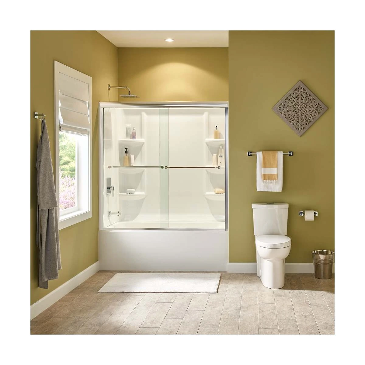American Standard | Studio Three Wall Alcove Acrylic Soaking Tub With Left Drain 5 American Standard | Studio Three Wall Alcove Acrylic Soaking Tub With Left Drain - Image 3