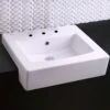 American Standard | Boxe 19-3/4" Drop In Fireclay Bathroom Sink With 8" Centered Faucet Holes