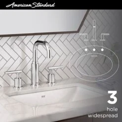 American Standard | Serin Widespread Bathroom Faucet With Speed Connect Technology -Faucet as serin bath20faucet infographics 2064831 4