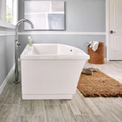 American Standard | Estate 68" Freestanding Soaking Bathtub With Center Drain -Faucet b 2692004020 estate freestanding tub