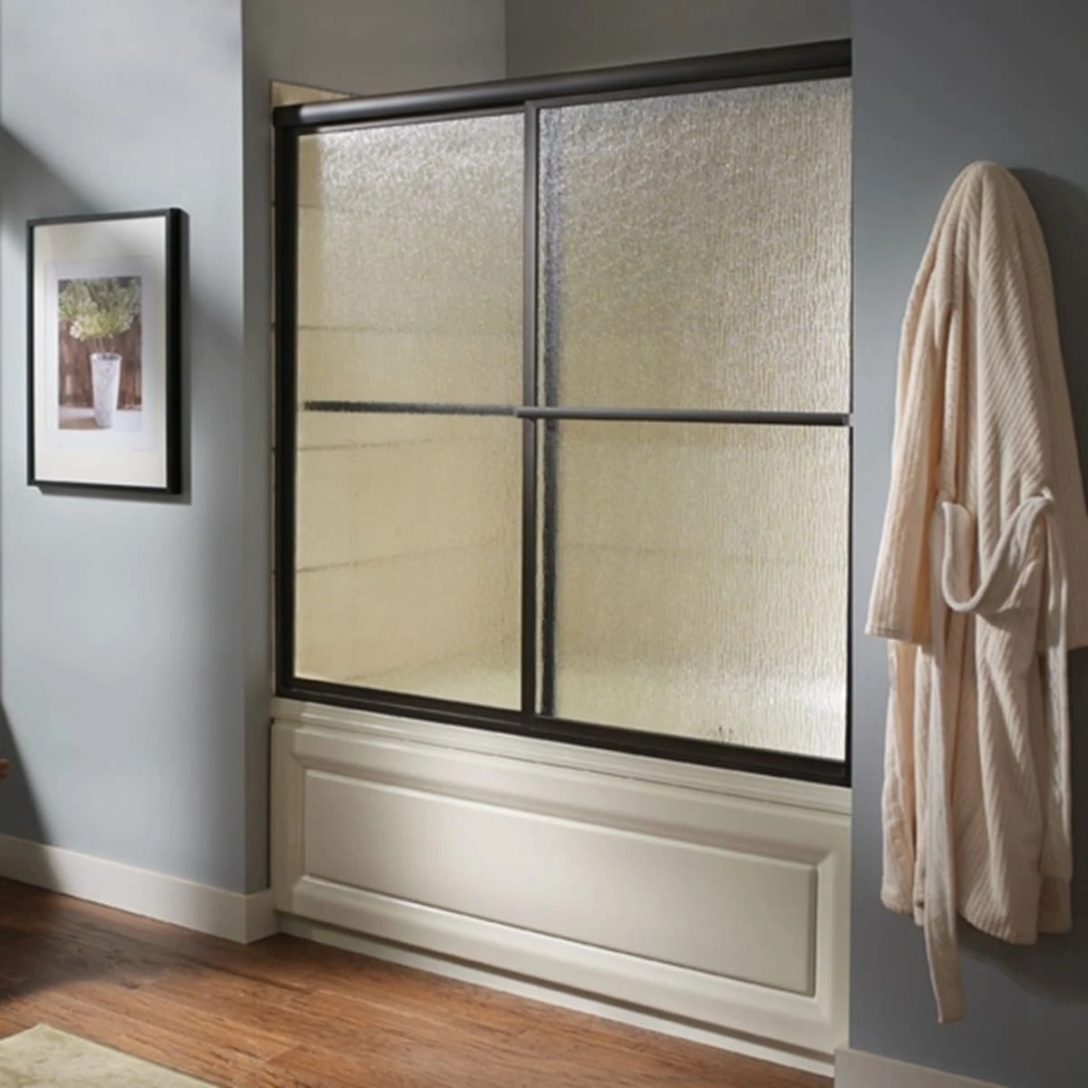 American Standard | Prestige 68" Tall Framed, Bypass, Clear Glass Shower Door - Fits 56" To 60" Width Openings 4 American Standard | Prestige 68" Tall Framed, Bypass, Clear Glass Shower Door - Fits 56" To 60" Width Openings - Image 2