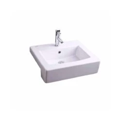 American Standard | Boxe 19-3/4" Drop In Fireclay Bathroom Sink With Single Hole Faucet Mount -Faucet clean american standard 0342 001 020 34