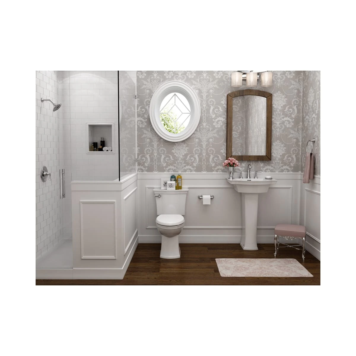 American Standard | Estate 24" Pedestal Bathroom Sink With 1 Hole Drilled And Overflow 10 American Standard | Estate 24" Pedestal Bathroom Sink With 1 Hole Drilled And Overflow - Image 8