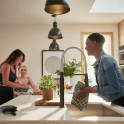 American Standard | Studio S 1.8 GPM Single Hole Pre Rinse Kitchen Faucet -Faucet l 4803350243 1